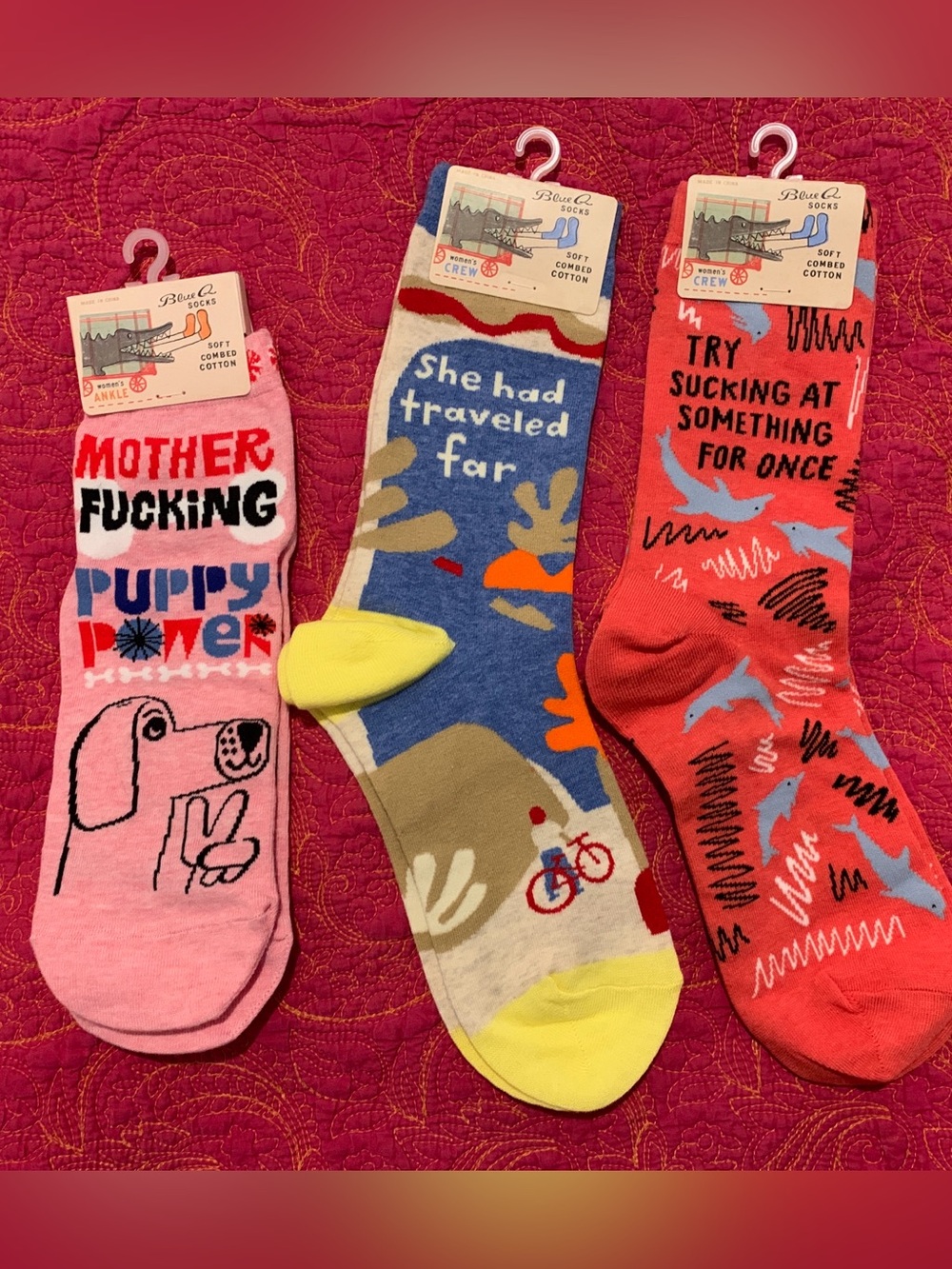 NWT Blue Q Socks